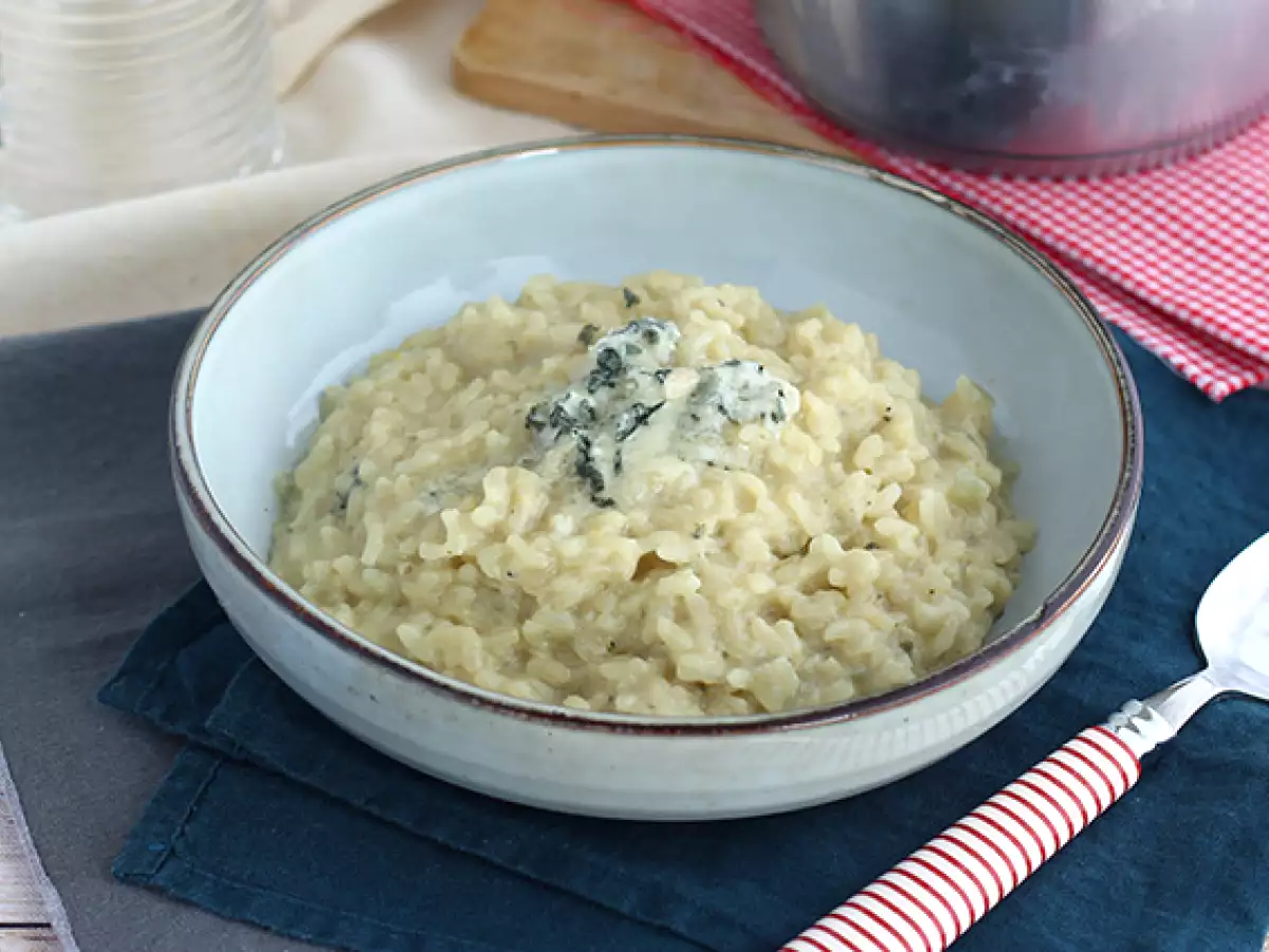 Roquefort risotto