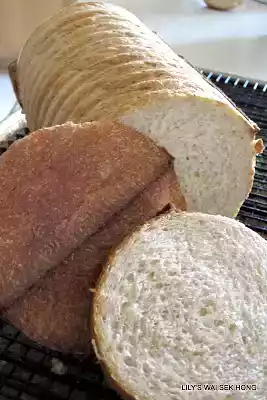 Round crimped loaf bread recipe