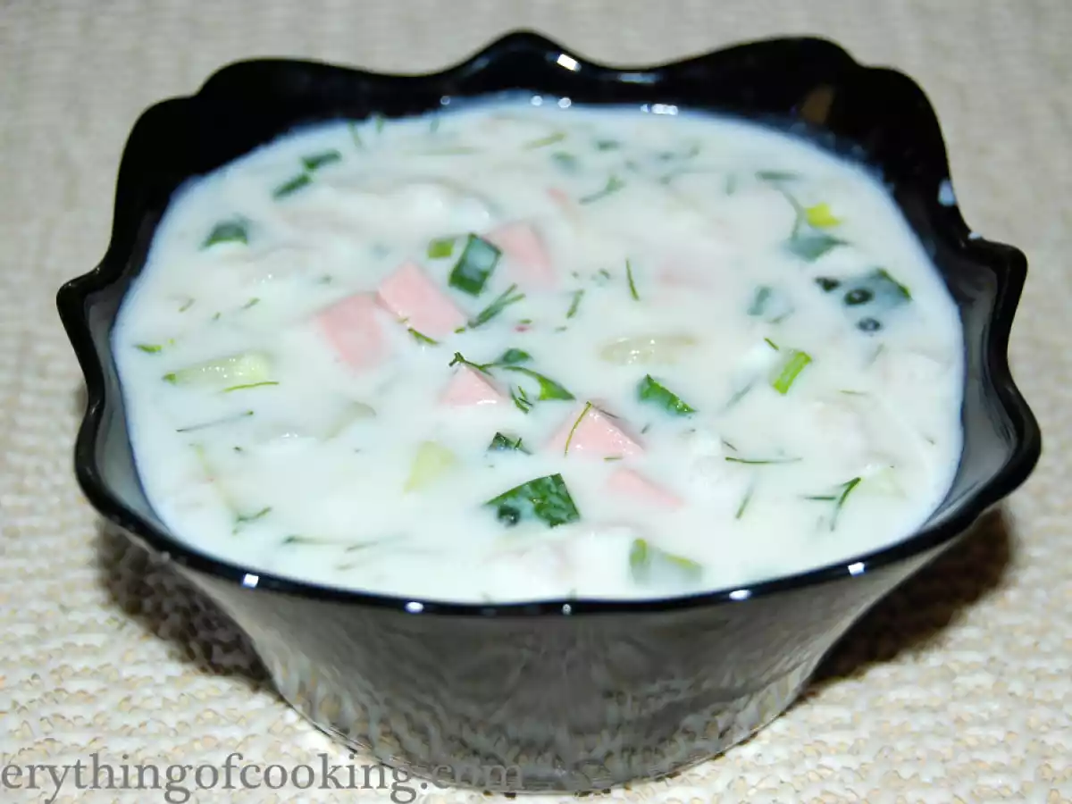 Russian Cold Soup “Okroshka”