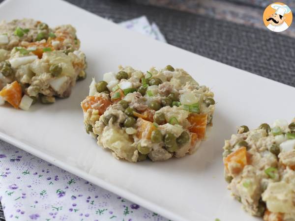 Russian salad with homemade mayonnaise - photo 4