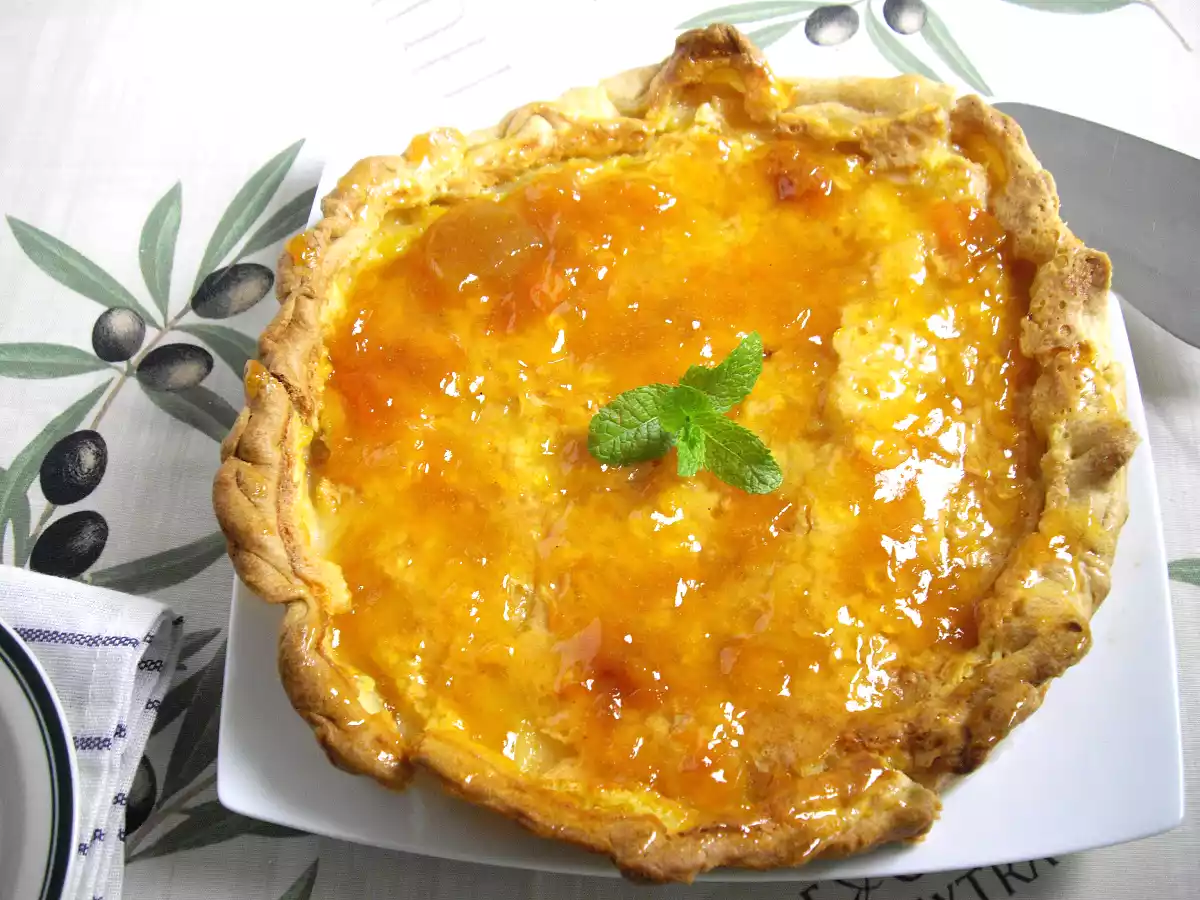Rustic Peach Pie with Apricot Glaze - photo 2