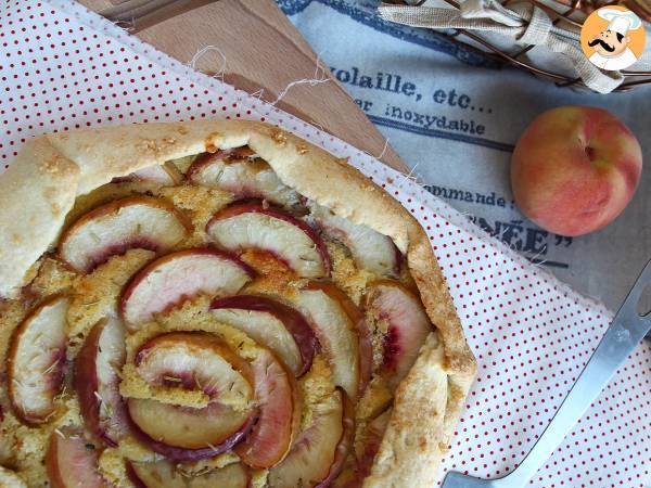 Rustic peach tart with rosemary - photo 2