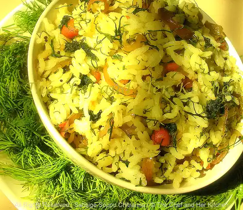 Dill leaves rice recipe
