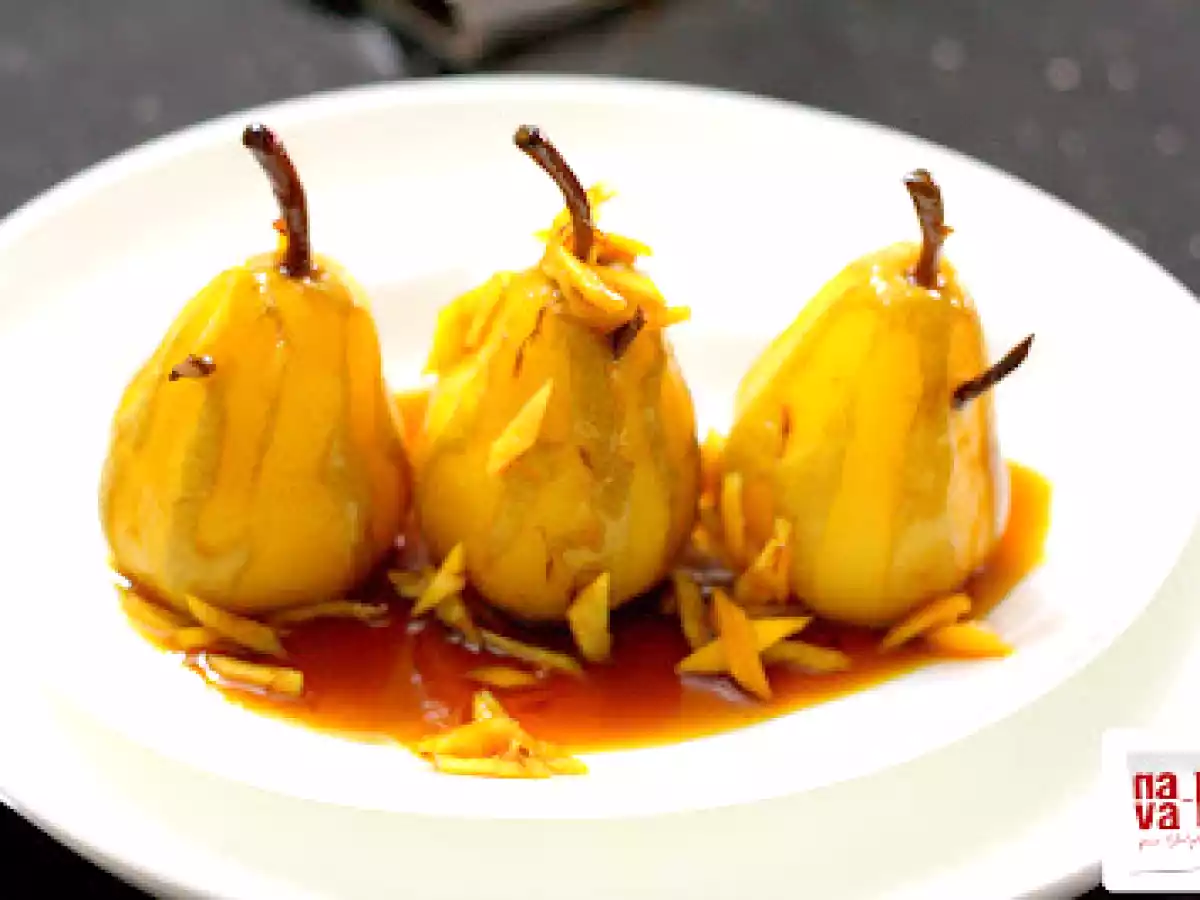 Saffron & Cinnamon Poached Pears