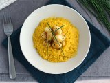 Saffron scallop risotto, photo 2