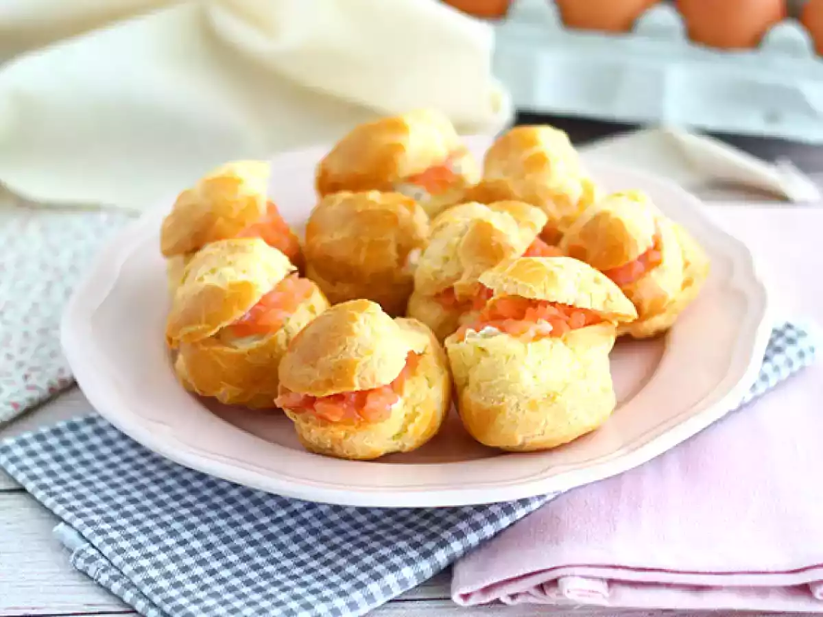 Salmon cream puffs - photo 3