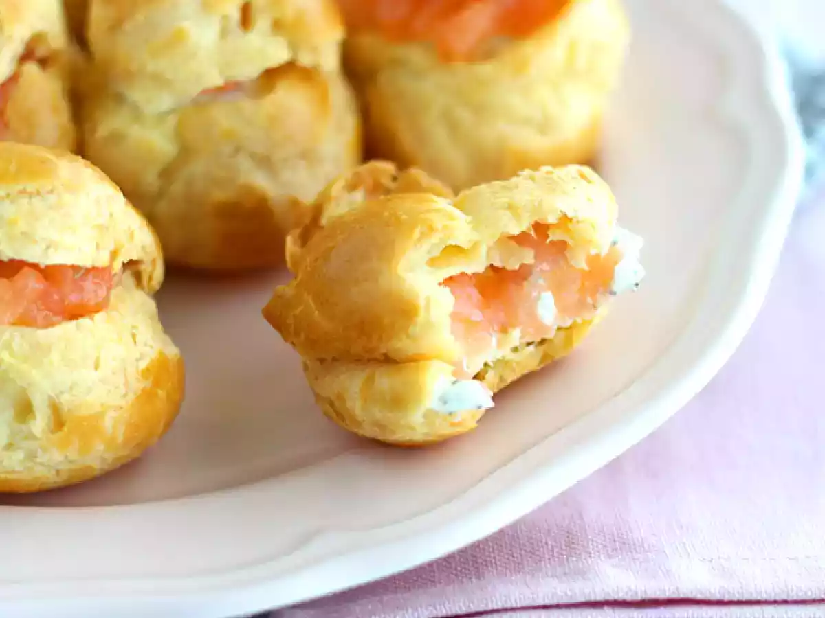 Salmon cream puffs - photo 4