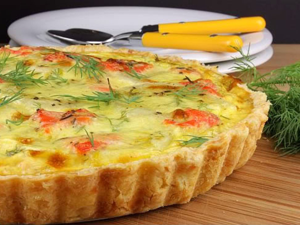 Salmon, Dill and Potato Tart