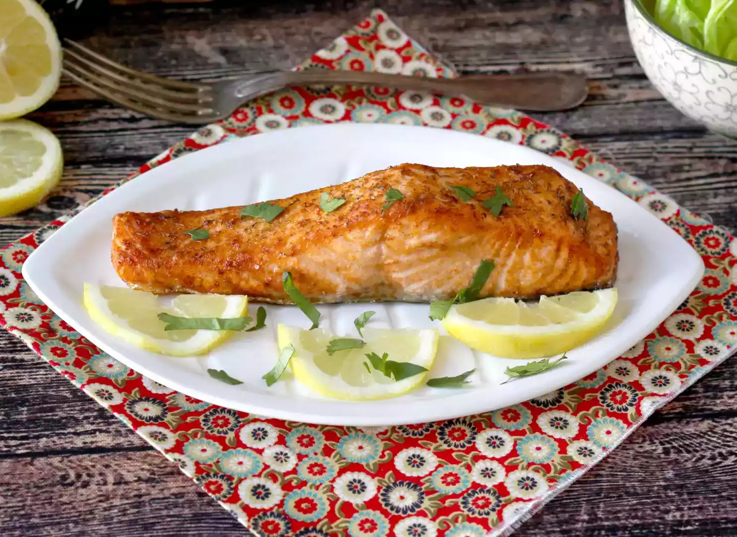 Air fryer salmon fillet recipe: healthy and tasty!