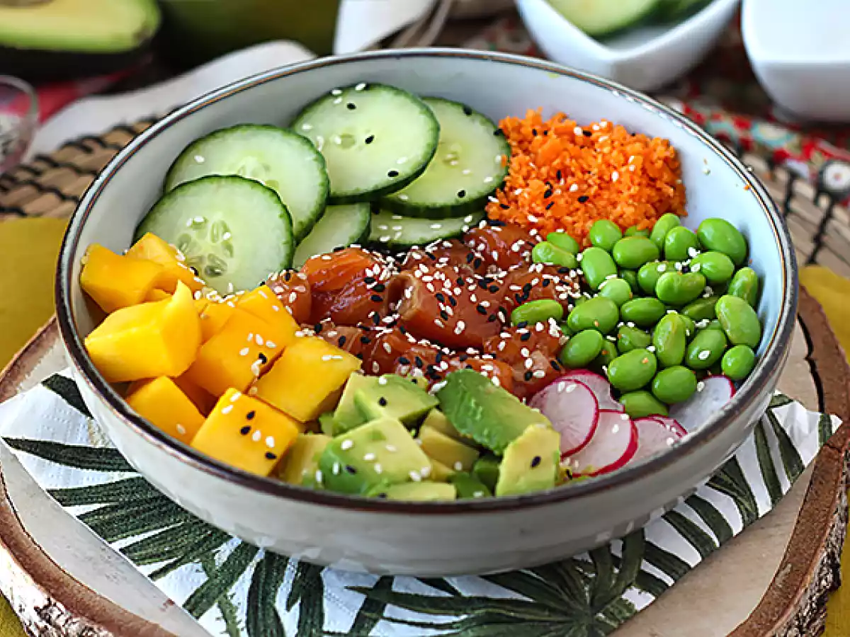 Salmon poke bowl - photo 5