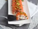 Salmon roll with ricotta and pistachios, photo 2