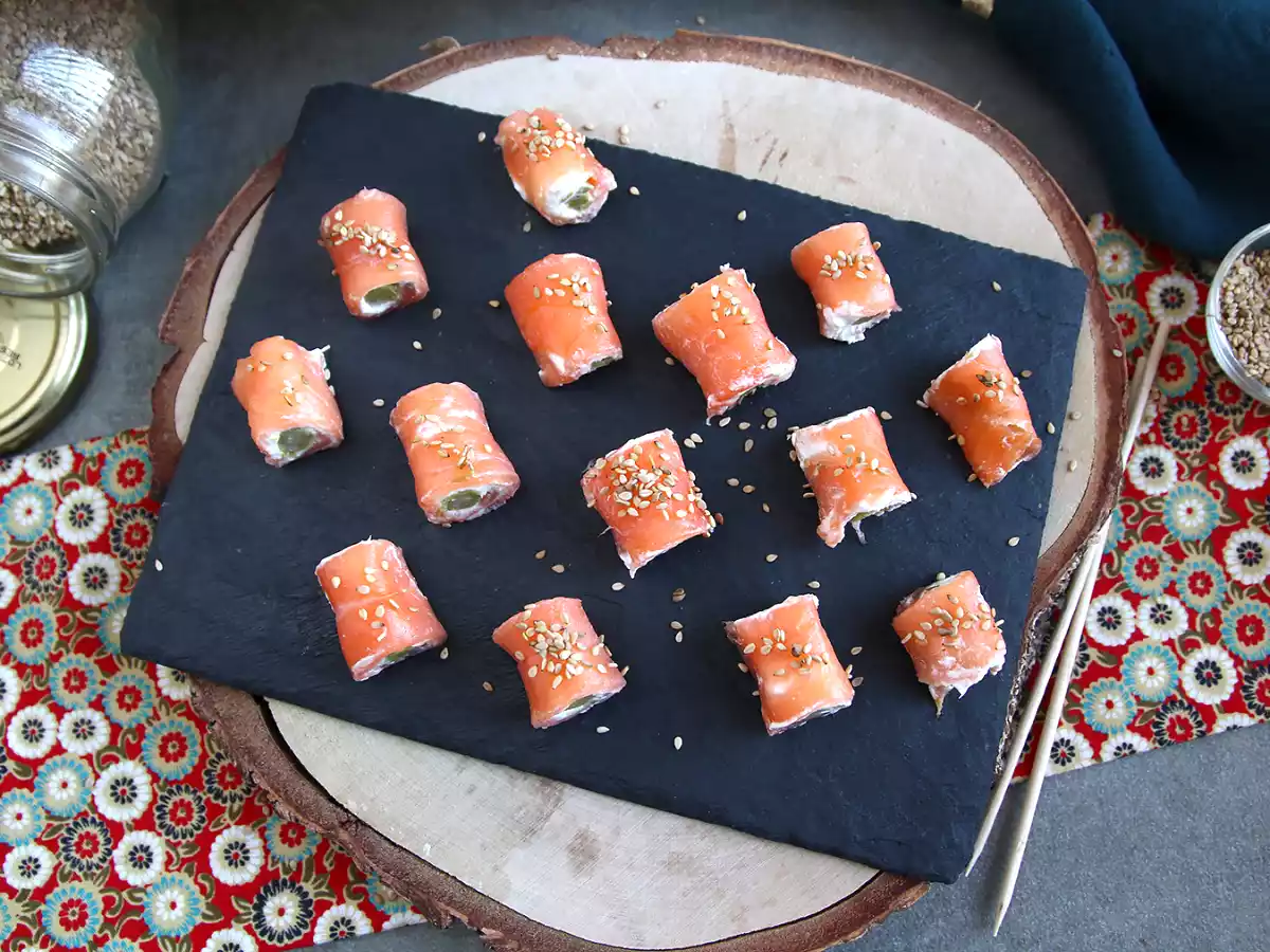 Salmon rolls with goat cheese - video recipe ! - photo 5