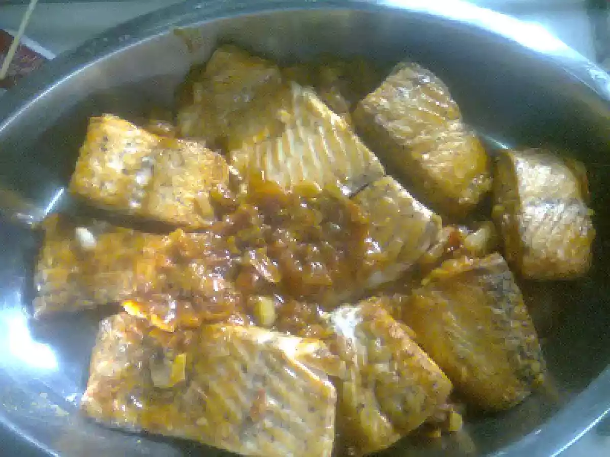 Salmon Sarciado (Filipino Dish)