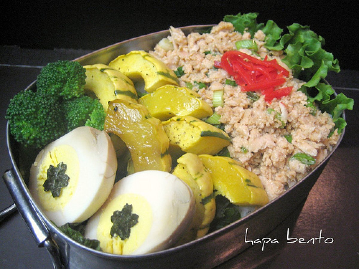 Salmon Soboro Bento Box