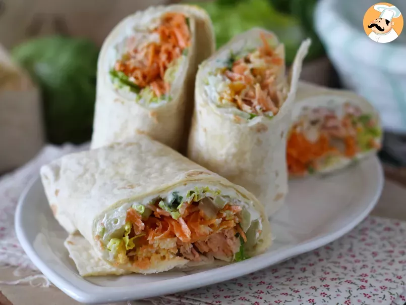 Salmon wraps, the perfect and practical sandwich to take everywhere, photo 2