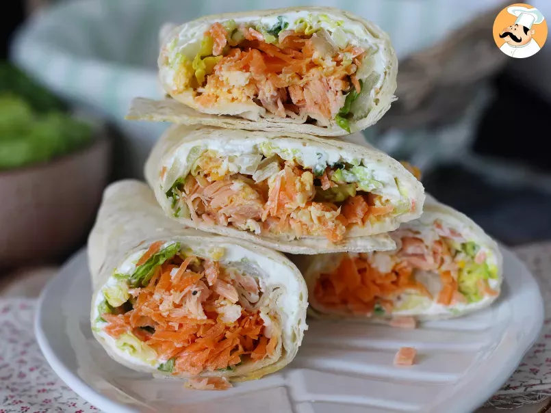 Salmon wraps, the perfect and practical sandwich to take everywhere, photo 3