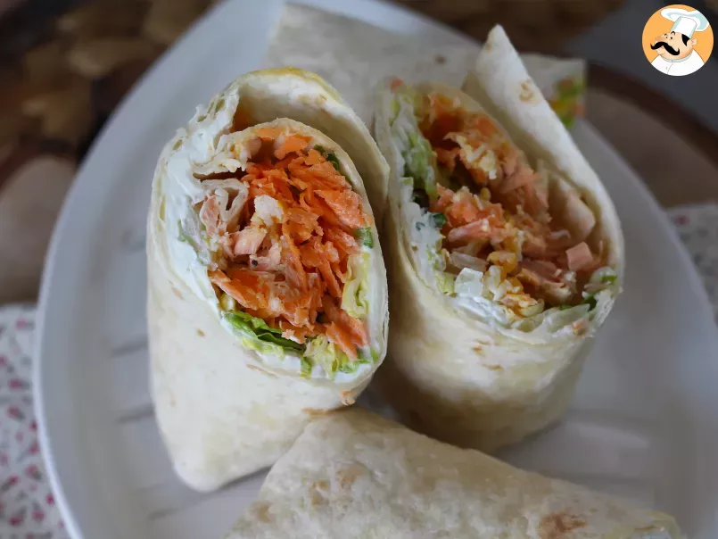 Salmon wraps, the perfect and practical sandwich to take everywhere, photo 5