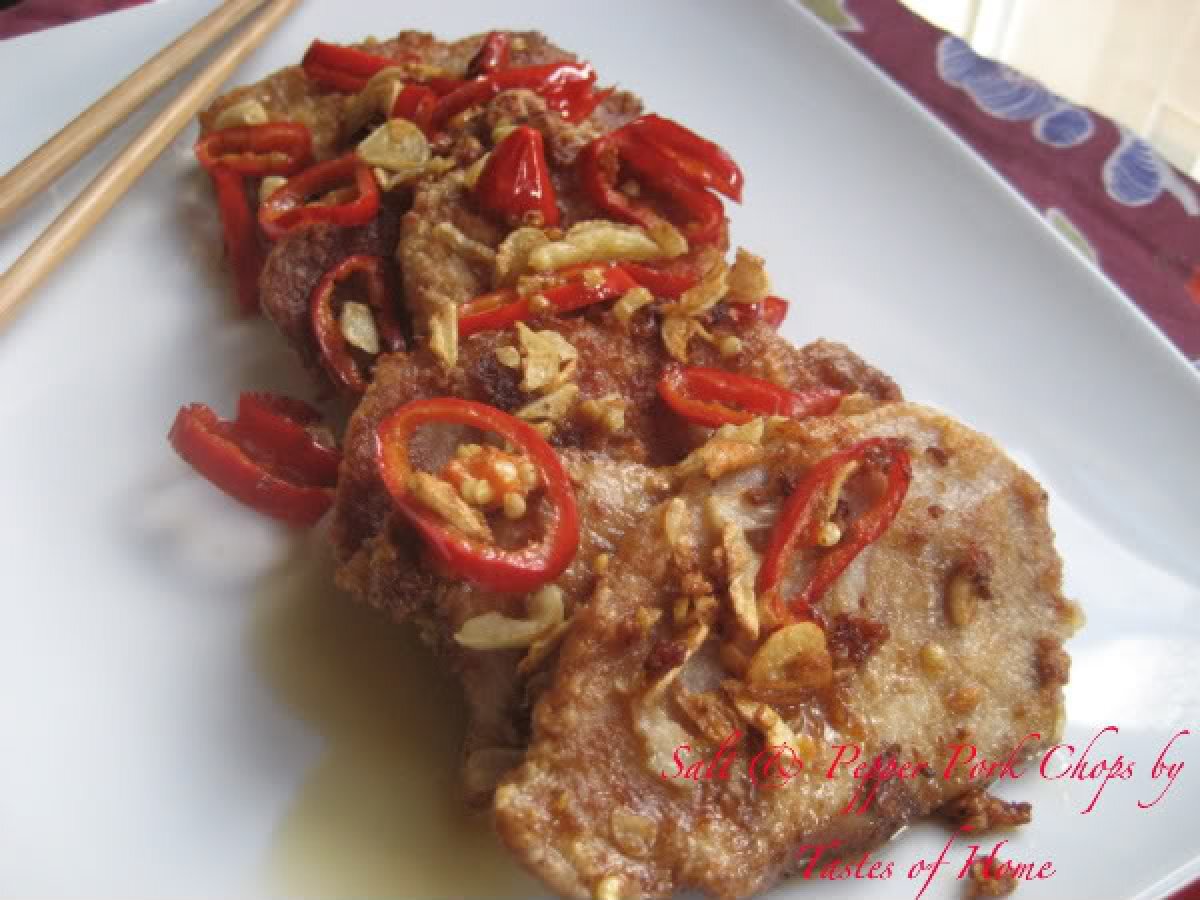 Salt and Pepper Pork Chops Recipe