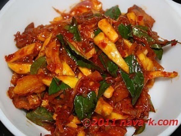 Salt Fish And Mango Sambal (Sauce)