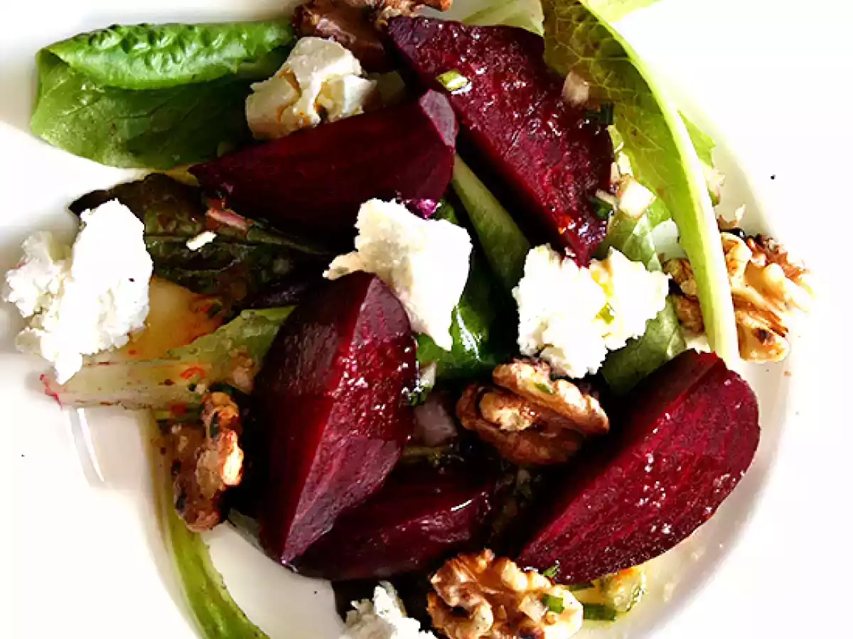 Salt Roasted Beets with Goat Cheese & Toasted Walnuts - photo 2