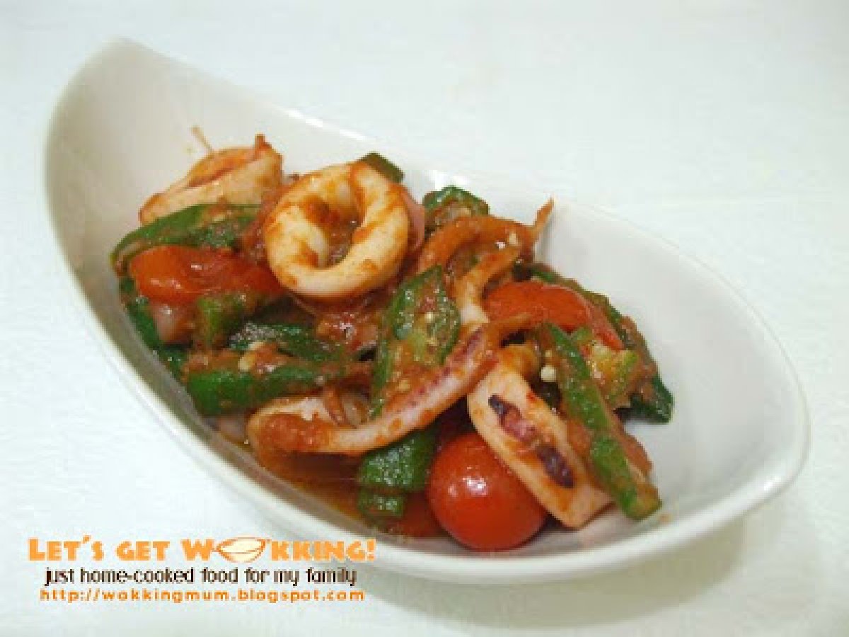 Sambal Okra and Squid - photo 2