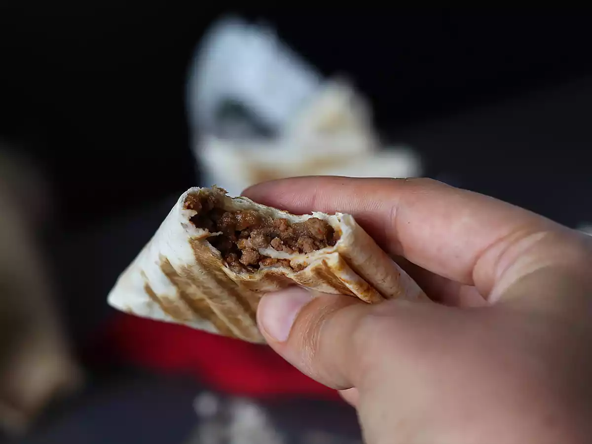 Samosa tacos with ground beef - photo 2