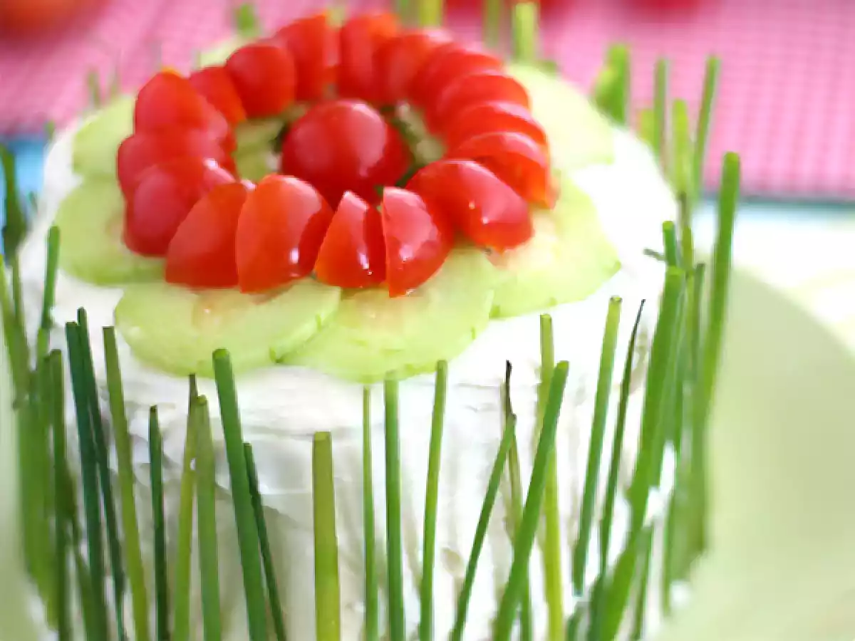 Sandwich cake: a fresh and colorful appetizer - photo 4
