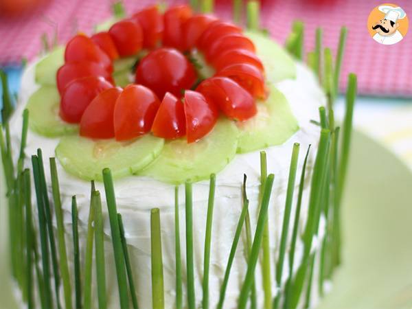 Sandwich cake: a fresh and colorful appetizer - photo 4