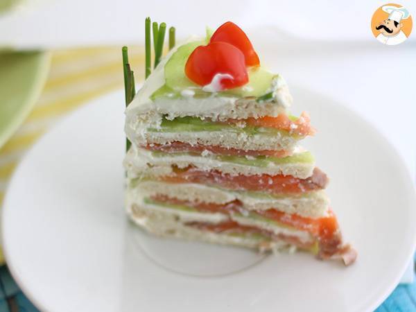 Sandwich cake: a fresh and colorful appetizer - photo 5