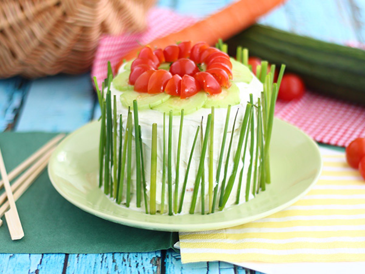 Sandwich cake, a fresh and cute appetizer