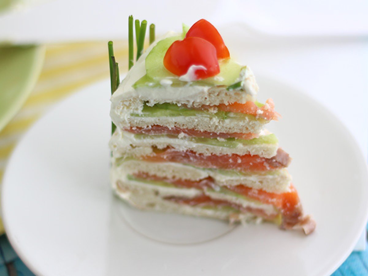 Sandwich cake, a fresh and cute appetizer - photo 5