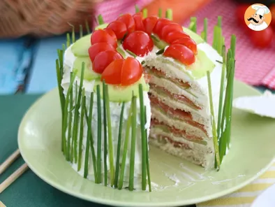 Sandwich cake, a fresh and cute appetizer, photo 2