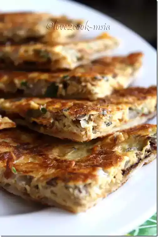 Sardine egg paratha recipe