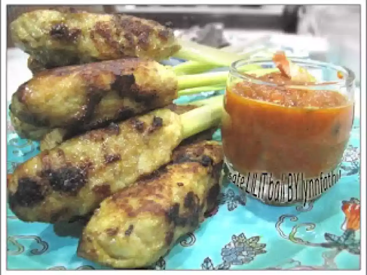 Sate Lilit Bali with Sambal Jeruk / wrapped balinese satay with spicy lemon dip - photo 2