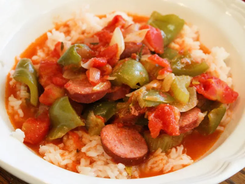 Sausage and Peppers over Rice, photo 1