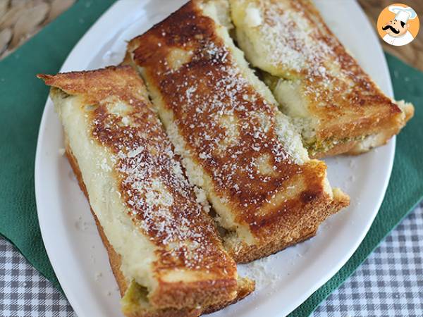 Savory french toast rolls with pesto - photo 5