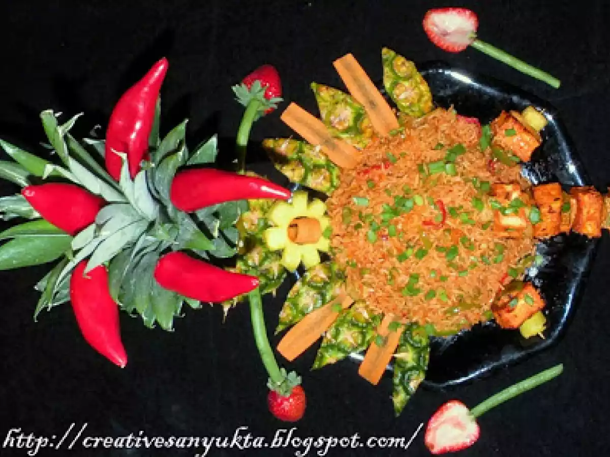 Schezwan Fried Rice and Schezwan Paneer Dry with homemade Schezwan Sauce - photo 8