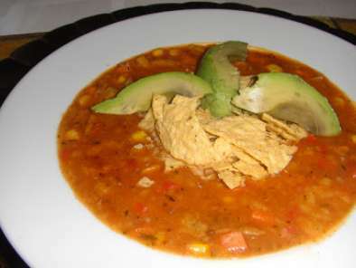 Seitan Corn Tortilla Soup