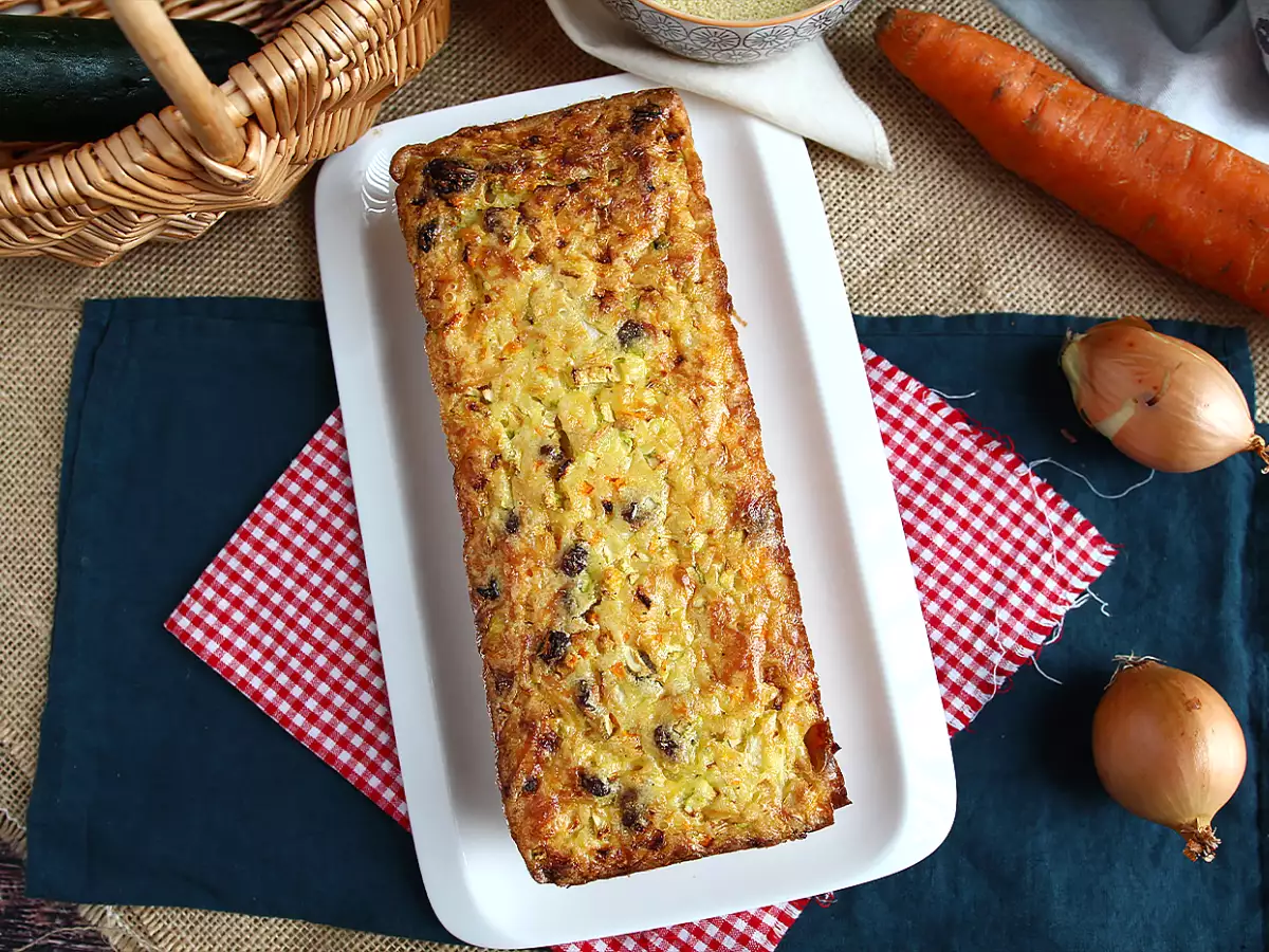 Semolina cake with zucchini and carrot - photo 2