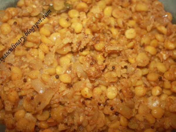 Senagapappu Kobbari Fry (Channa Dal Coconut Fry)