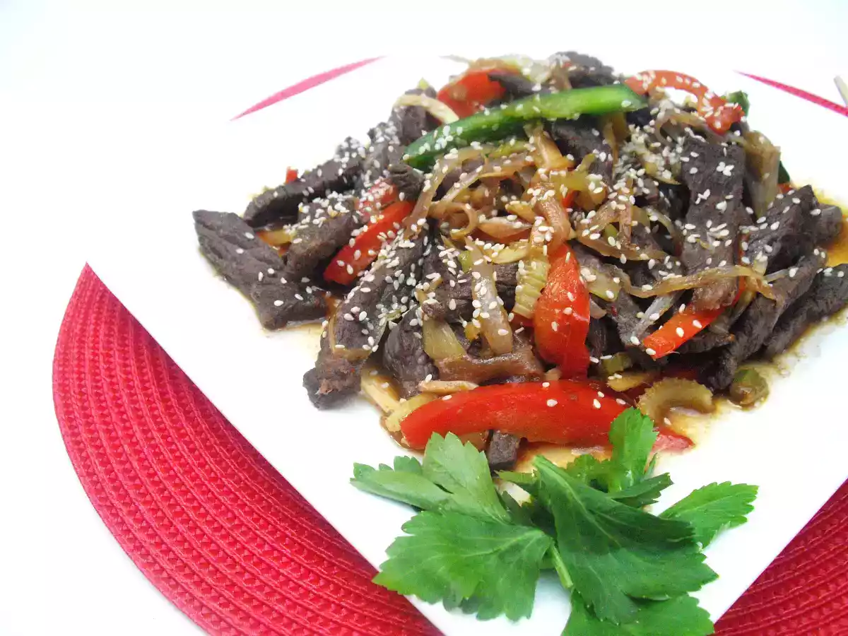 Sesame Ginger Beef Stir Fry