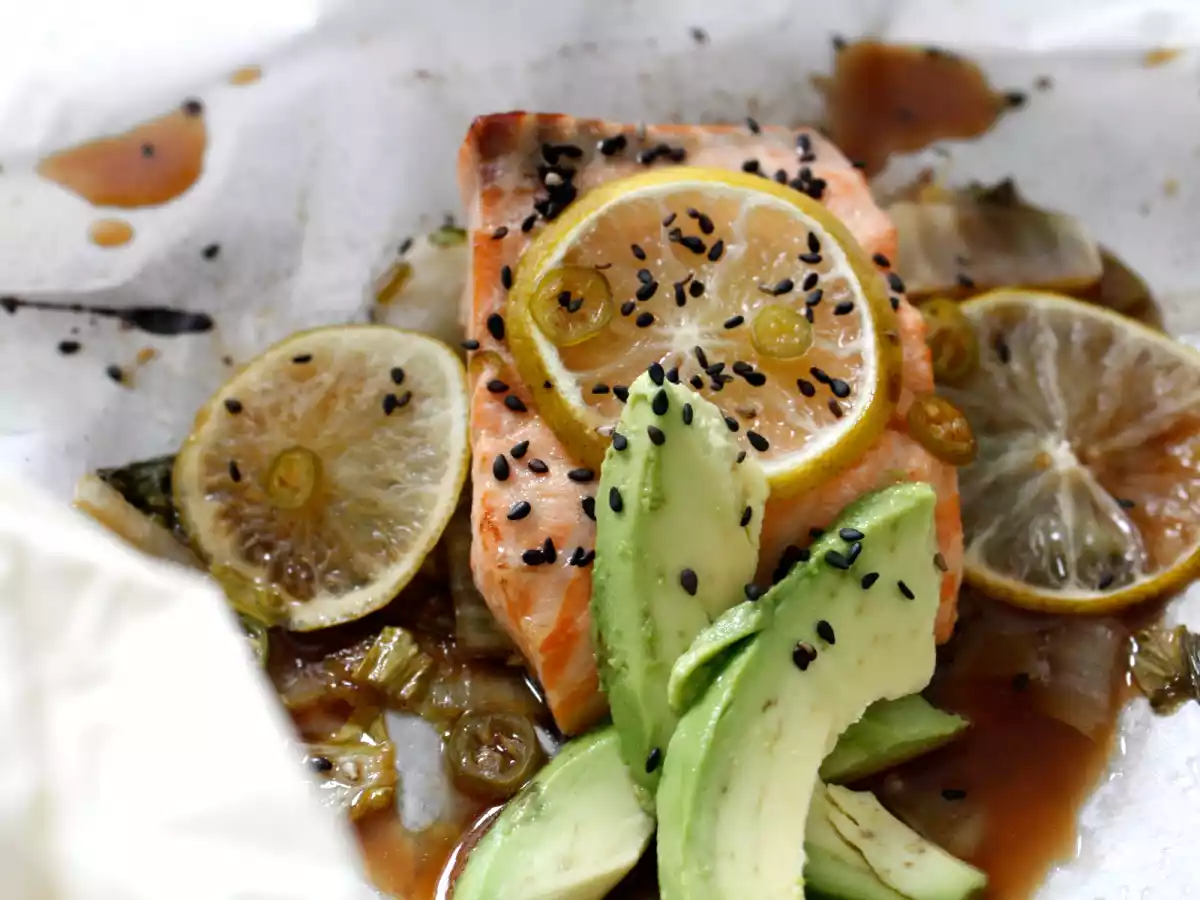 Sesame Lime Salmon & Bok Choy