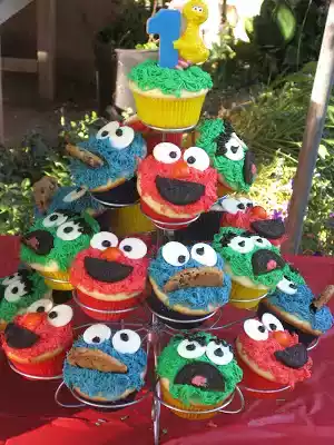Sesame street cupcake recipe