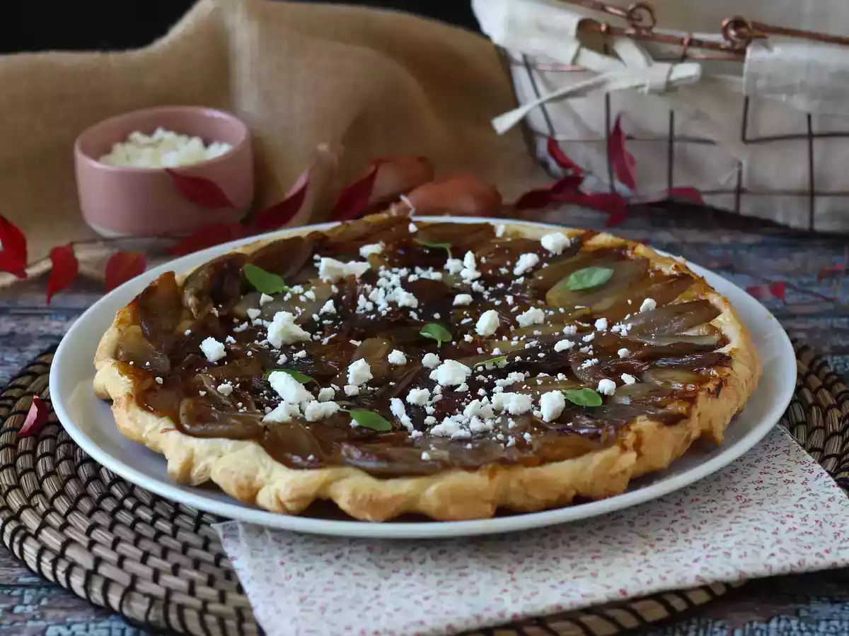 Shallot and feta tart tatin, the irresistible savory version! - photo 6