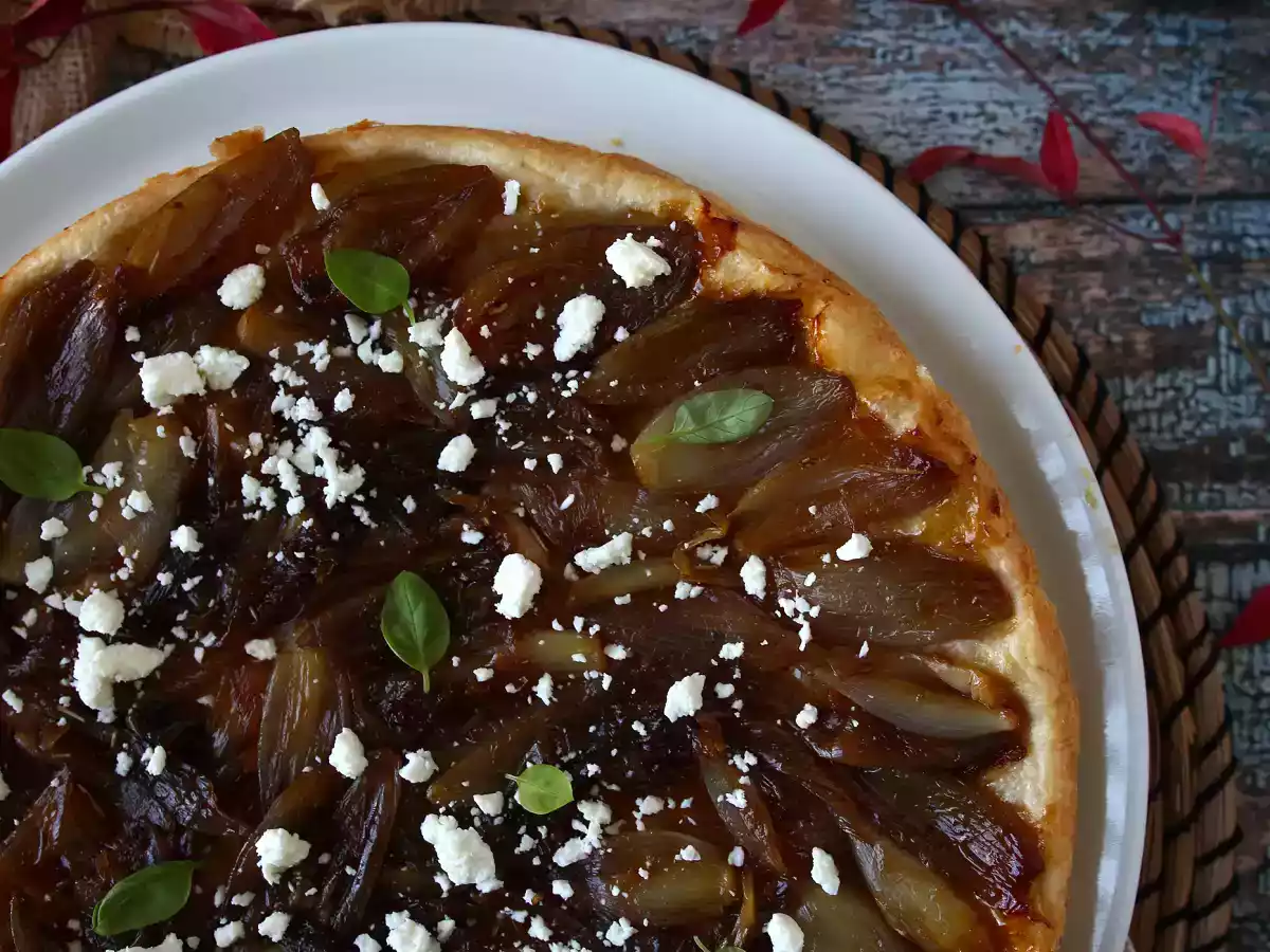 Shallot and feta tart tatin, the irresistible savory version! - photo 7