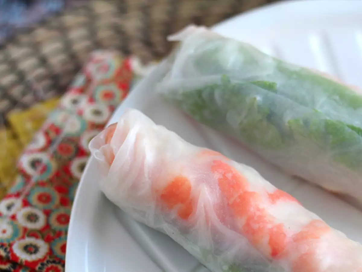 Shrimp and chicken spring rolls - photo 5