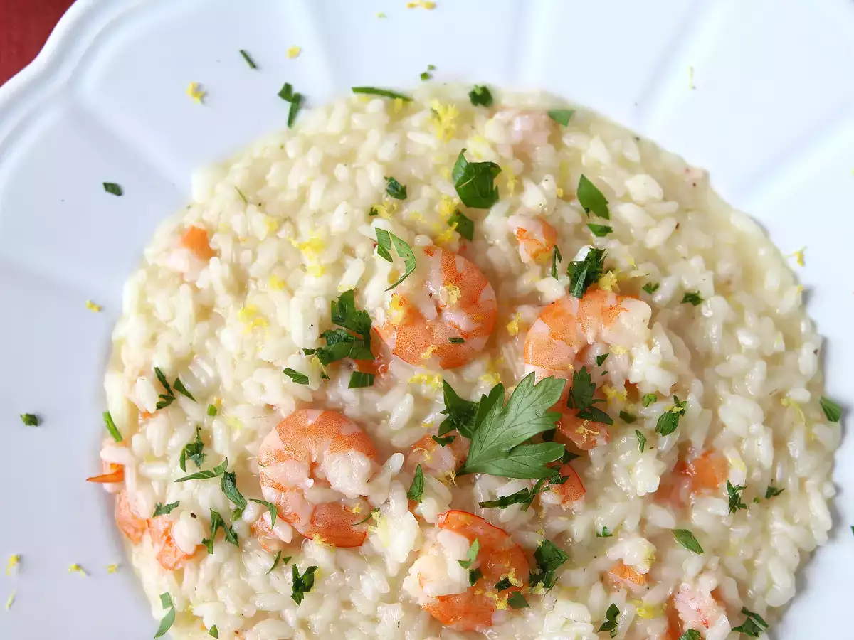 Shrimp and lemon risotto, an elegant first course that's easy to prepare - photo 4
