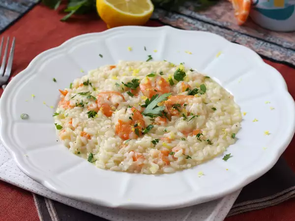 Recipe Shrimp and lemon risotto, an elegant first course that's easy to prepare