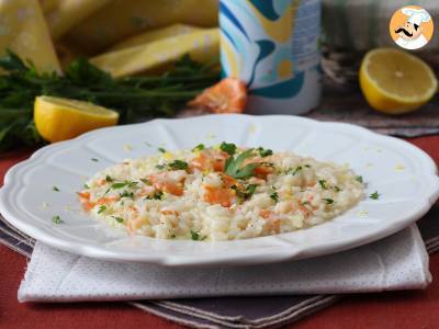 Shrimp and lemon risotto, an elegant meal and easy to prepare - photo 5