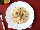 Shrimp and lemon risotto, an elegant meal and easy to prepare, photo 2